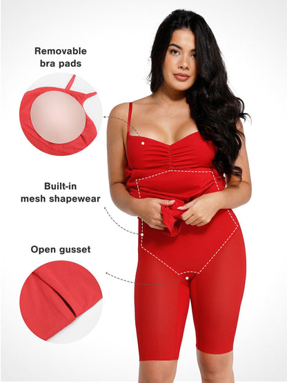 LYNE – Shapewear Maxi Jurk met Kant & Mermaid Pasvorm