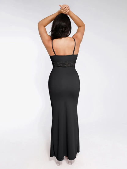 LYNE – Shapewear Maxi Jurk met Kant & Mermaid Pasvorm