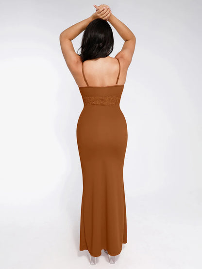 LYNE – Shapewear Maxi Jurk met Kant & Mermaid Pasvorm