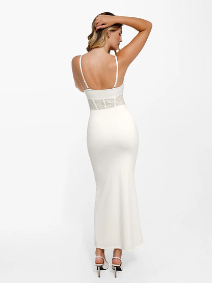 LYNE – Shapewear Maxi Jurk met Kant & Mermaid Pasvorm