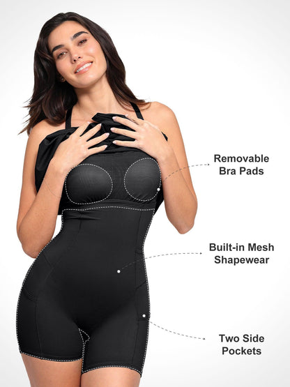 MAEVE – Sportieve Shaping Jurk met Kruisband Rug