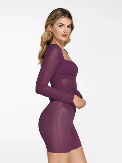 LIA – Shapewear Midi Jurk Mesh