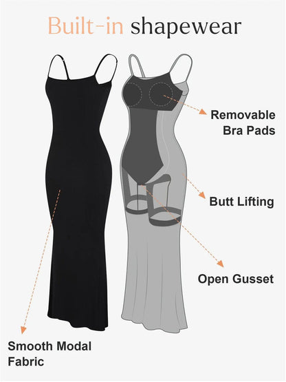 ELVA – Corrigerende Maxi Slip Jurk