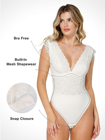 NOORÉ – Lace Bodysuit of Skirt