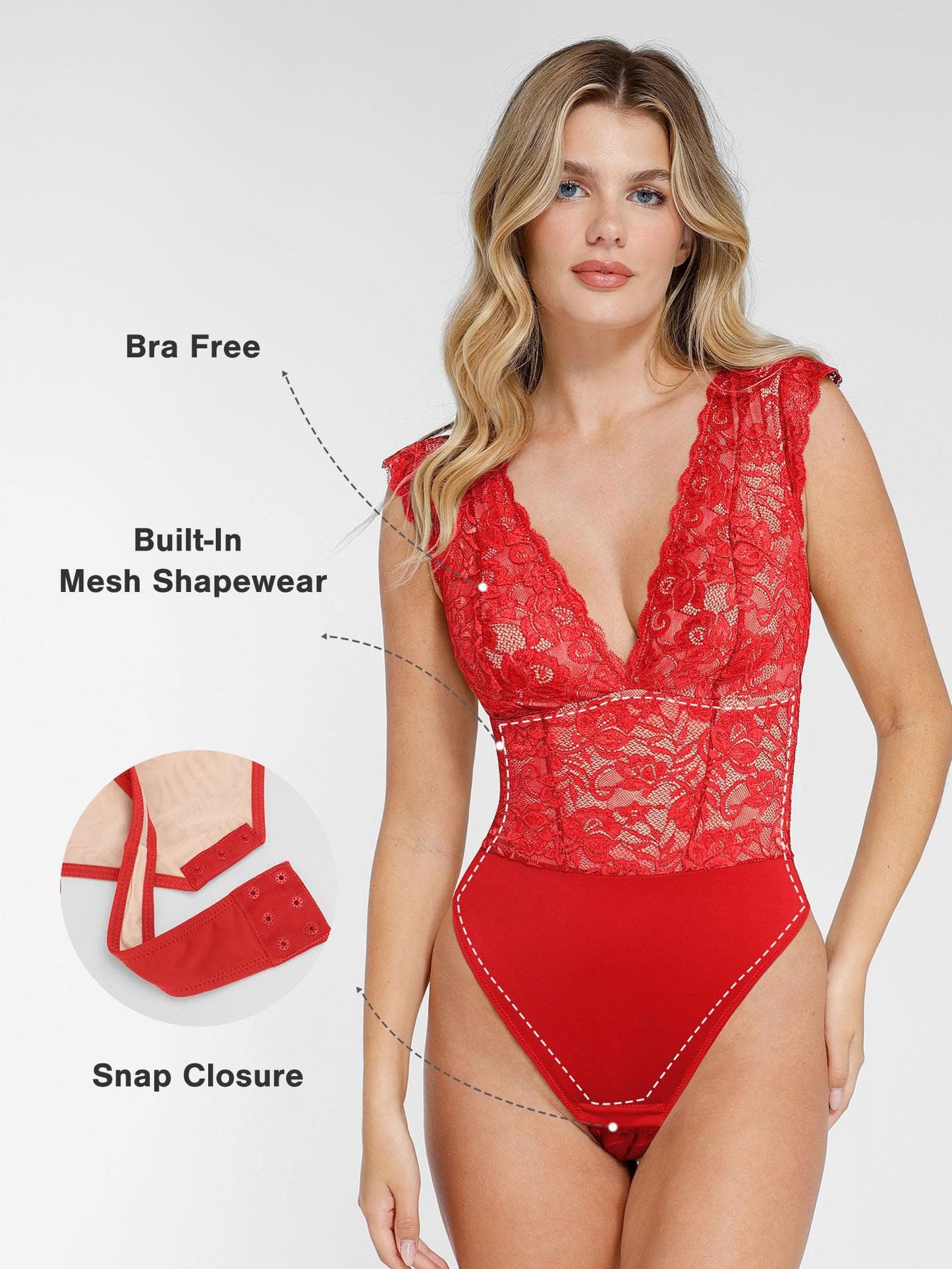 NOORÉ – Lace Bodysuit of Skirt