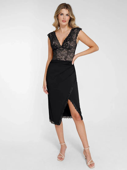 NOORÉ – Lace Bodysuit of Skirt