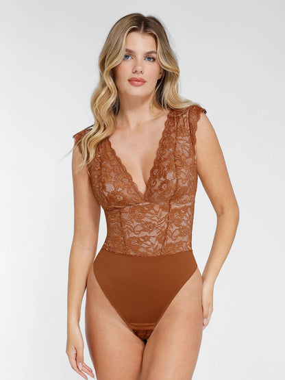 NOORÉ – Lace Bodysuit of Skirt