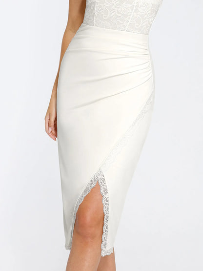 NOORÉ – Lace Bodysuit of Skirt