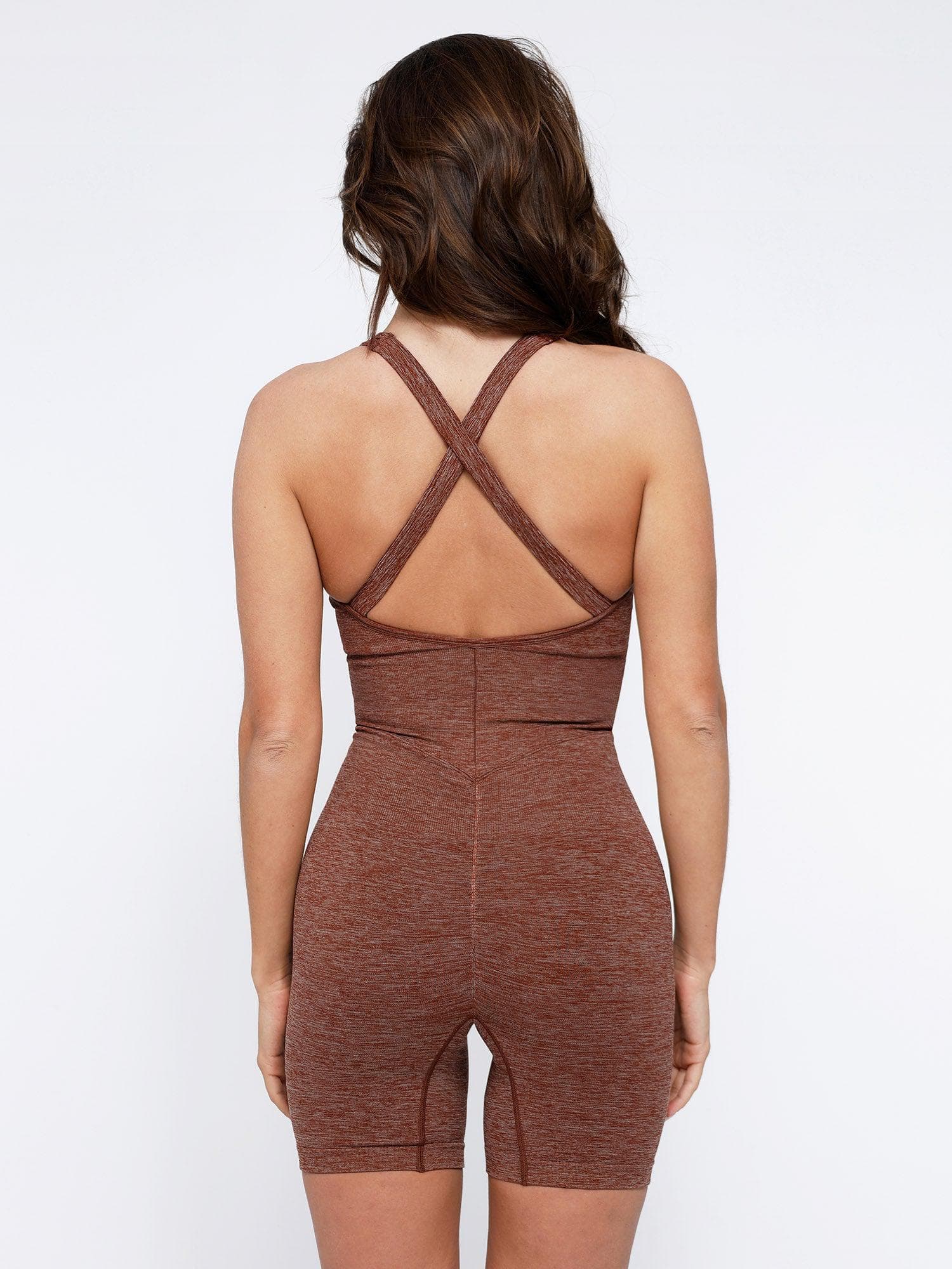 ALINA | Naadloze Sport Romper met Crossback
