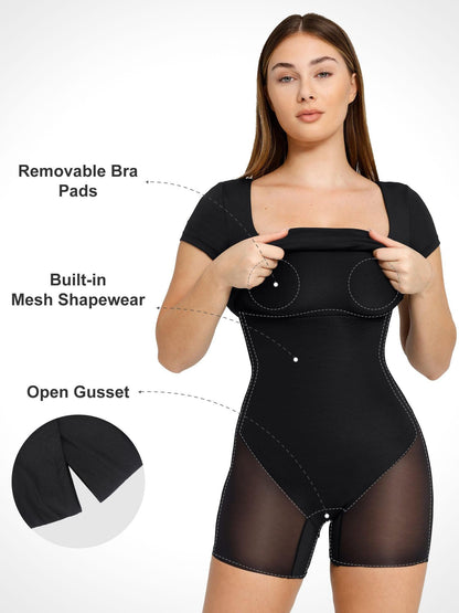 MARISE – Shaping Square Neck Work Dress