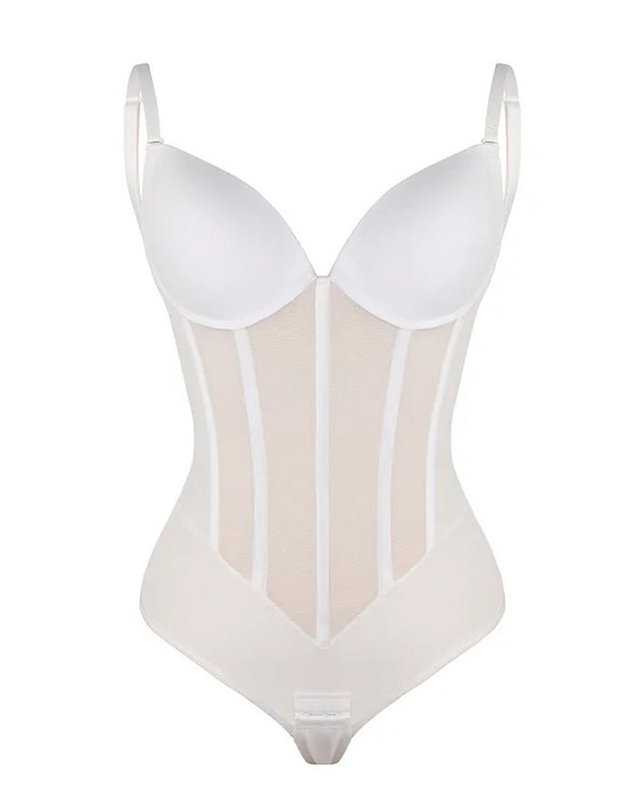 SORIX – Ademend Sexy Tummy Control Bodysuit - LivingCurves Zwart / XS