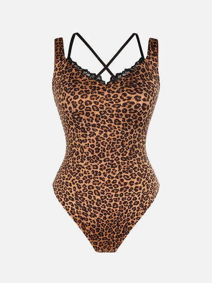 CLARI – Kant V-Hals Shapewear String Body - LivingCurves Seamless Shaper Zwart / S