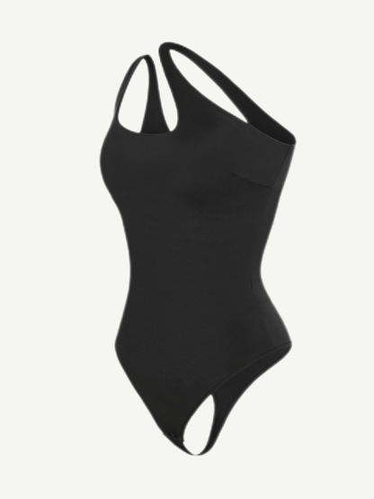 SOFIA – Solo Elegance Thong Bodysuit - LivingCurves Shapewear Bodysuit Zwart / S