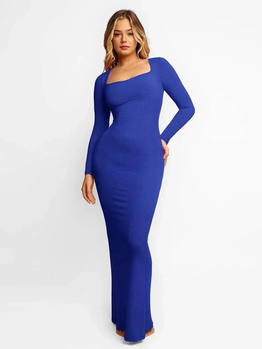 LEVYA – Lange Mouw Shapewear Jurk