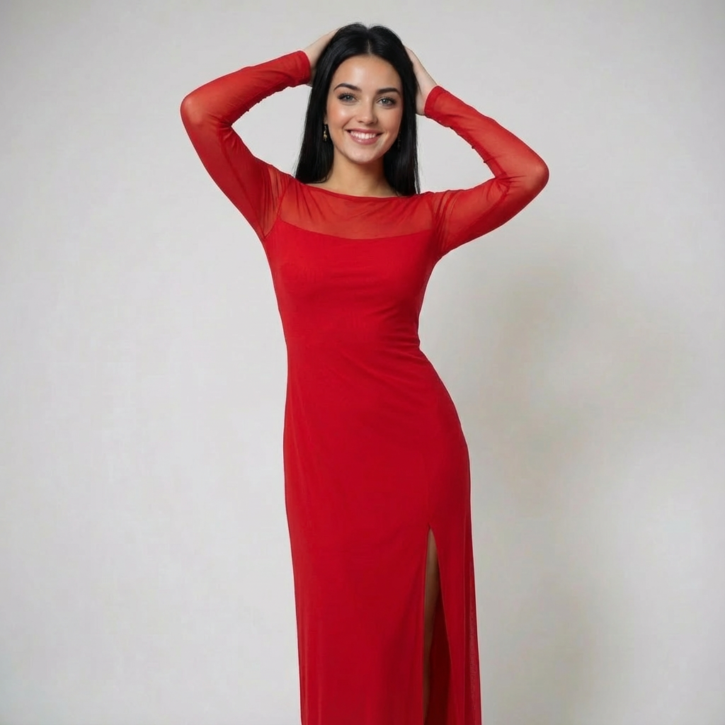 LYSERA – Sheer Mesh Maxi Cover-Up