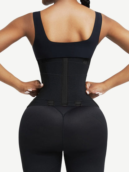 ORINE – Sauna Waist Trainer met 5 Stalen Banden - LivingCurves Waist Trainer Regular Style / Roze/Zwart / XS