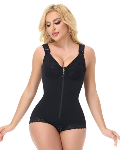 RAVIX – Dames Kant Bodyshaper - LivingCurves Zwart / XS